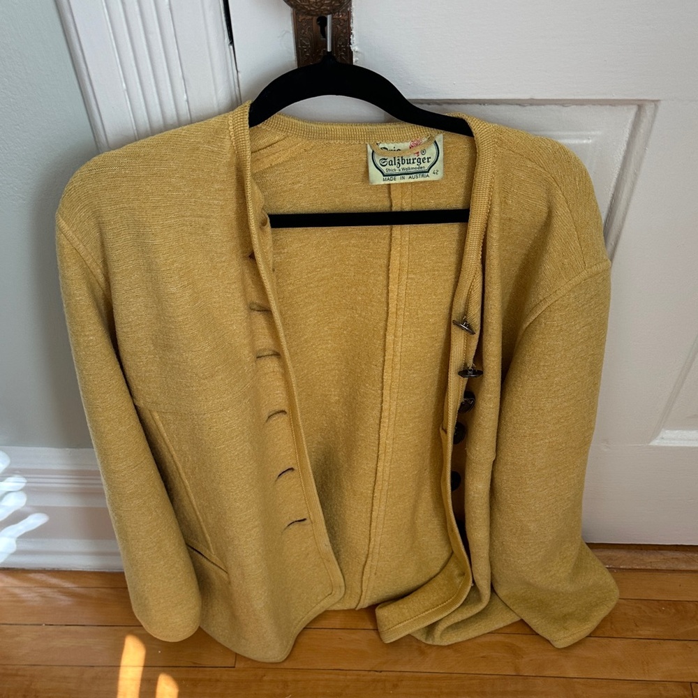 Women's Mustard Cardigan